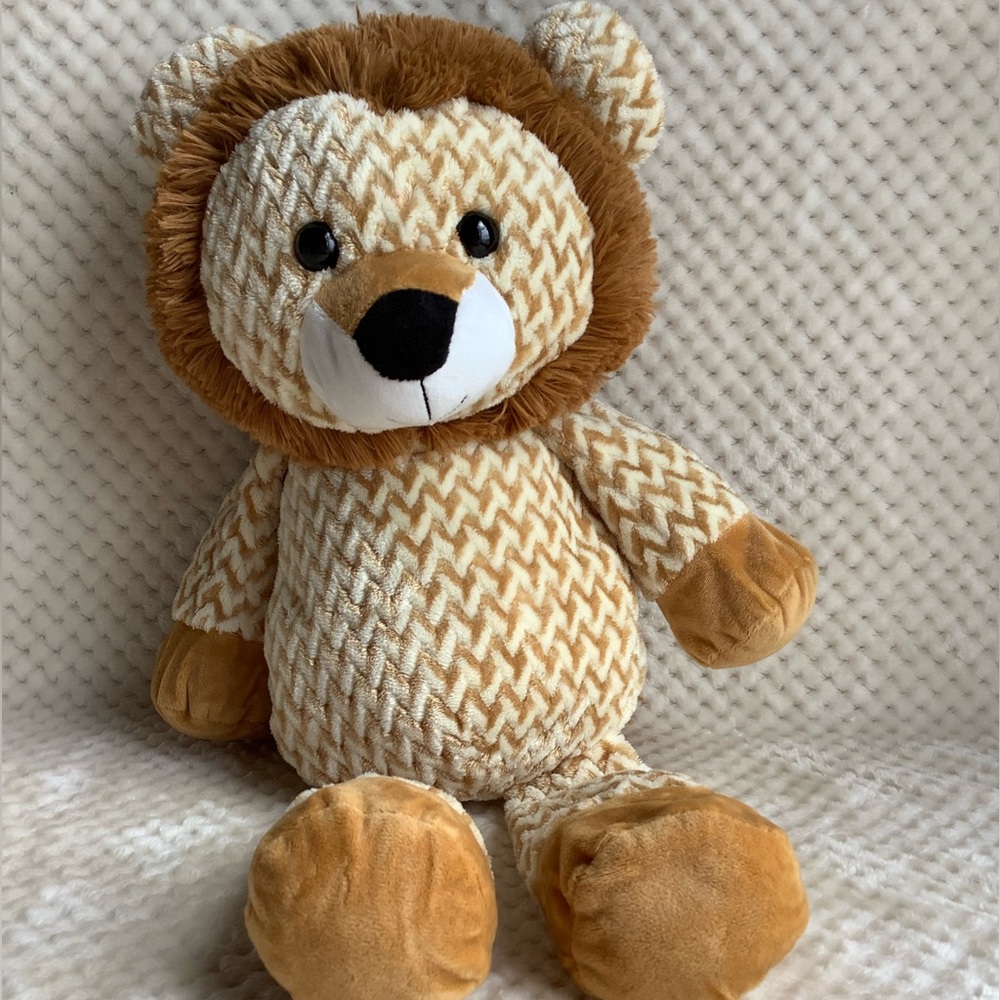 KELLYTOY Plush Lion Chevron Pattern Stuffed Animal Toy 🦁